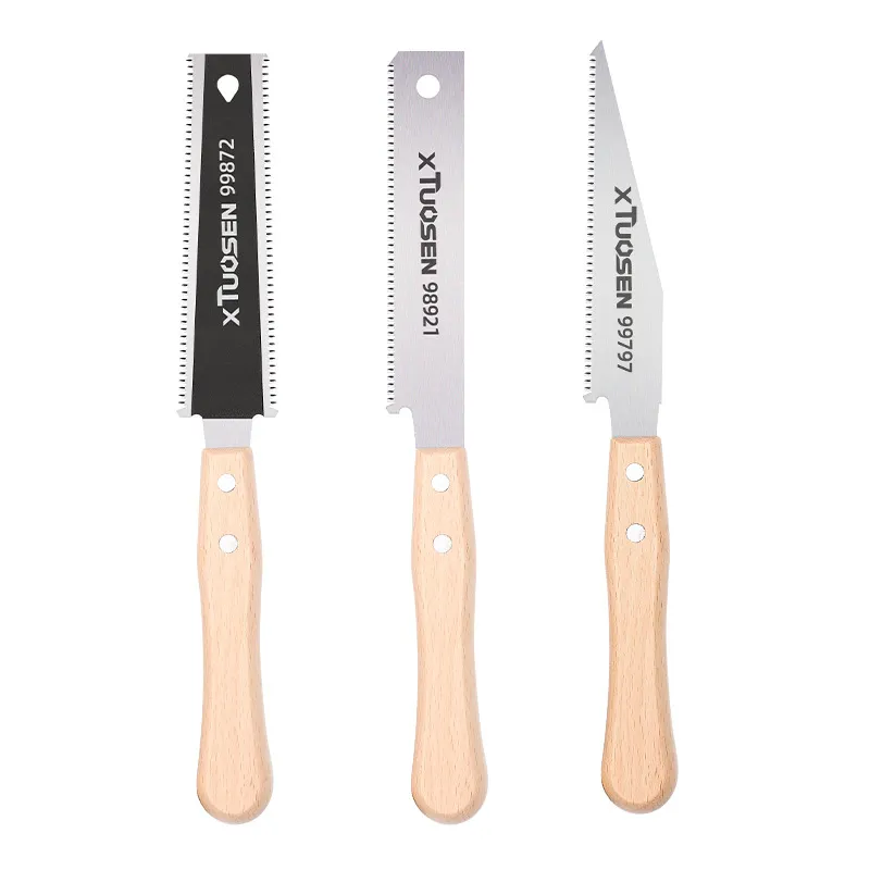 Double-Sided Hand Saw with Fine Teeth – Small Portable Pull Saw for Woodworking, Pointed Tip Pruning Saw for Quick, Smooth Cuts – Ideal for DIY & Home Use